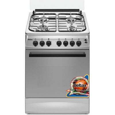 Cocina independiente BELTAX 60×60 - Inox - Gas y eléctrico - 60L - 81cm H Cocina independiente BELTAX 60×60 - Inox - Gas y eléctrico - 60L - 81cm H