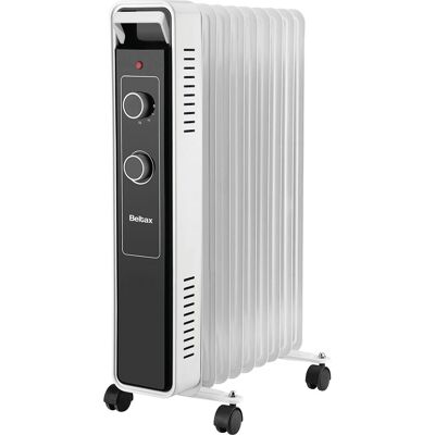 Radiador de Aceite BELTAX BOH0922 - Blanco y Negro - 2000W Radiador de Aceite BELTAX BOH0922 - Blanco y Negro - 2000W