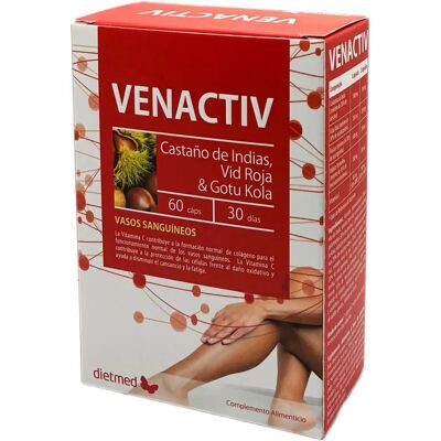Dietmed Venactiv 60 cápsulas - Apoio à circulação Dietmed Venactiv 60 cápsulas - Apoio à circulação