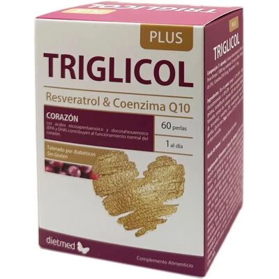 Dietmed Triglycol Plus - Omega-3 Nahrungsergänzung für Herz - 60 Softgels Dietmed Triglycol Plus - Omega-3 Nahrungsergänzung für Herz - 60 Softgels