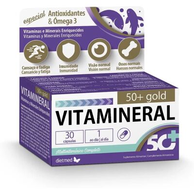 Dietmed Vitamineral 50+ Gold 30 Kapseln - Nahrungsergänzungsmittel Dietmed Vitamineral 50+ Gold 30 Kapseln - Nahrungsergänzungsmittel