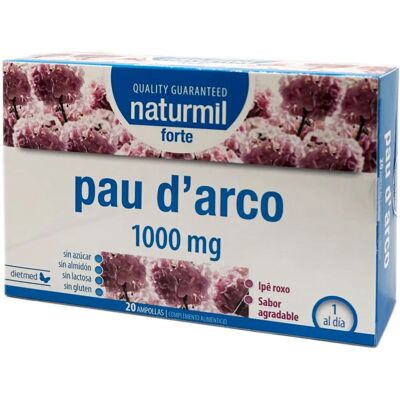 Naturmil Pau Arco Forte 1000 Mg - Immunostimulant - 20x15ml Naturmil Pau Arco Forte 1000 Mg - Immunostimulant - 20x15ml
