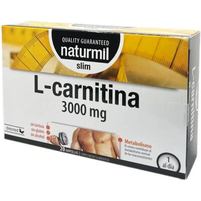 Naturmil L-Carnitina Strong 3000mg - Supporto al metabolismo dei grassi Naturmil L-Carnitina Strong 3000mg - Supporto al metabolismo dei grassi