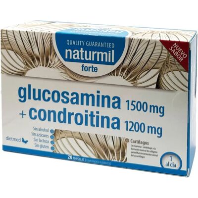 Naturmil Glucosamin & Chondroitin 20 Ampullen - Nahrungsergänzung Naturmil Glucosamin & Chondroitin 20 Ampullen - Nahrungsergänzung