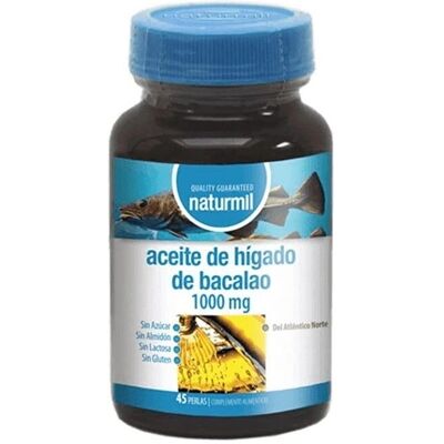 Olio di Fegato di Merluzzo Naturmil - Omega-3 per Ossatura e Cuore Olio di Fegato di Merluzzo Naturmil - Omega-3 per Ossatura e Cuore