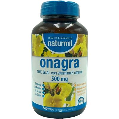 Naturmil Nachtkerze - Unterstützung bei Menopause, Natürliches Vitamin E, Blutdruck, Knochen Naturmil Nachtkerze - Unterstützung bei Menopause, Natürliches Vitamin E, Blutdruck, Knochen