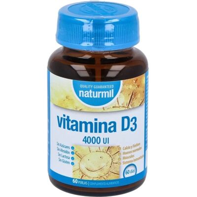 Naturmil Vitamin D3 4000 UI - Unterstützung für Knochen & Immunsystem Naturmil Vitamin D3 4000 UI - Unterstützung für Knochen & Immunsystem