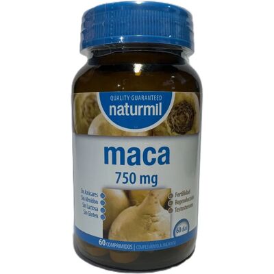 Naturmil Maca 750mg - Supporto riproduttivo Naturmil Maca 750mg - Supporto riproduttivo