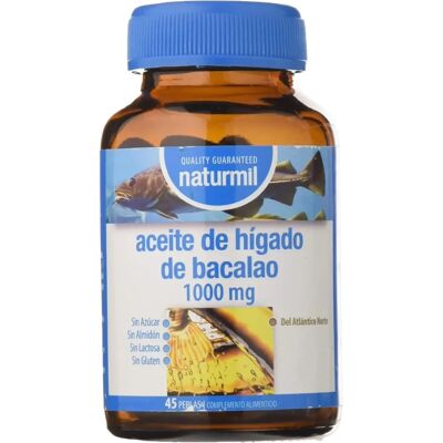 Óleo de Fígado de Bacalhau Naturmil - 1000 Mg, Cápsulas, Apoio de Inverno Óleo de Fígado de Bacalhau Naturmil - 1000 Mg, Cápsulas, Apoio de Inverno