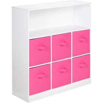URBN Living - 7 Cubed - White - 6-Drawer - Bookcase URBN Living - 7 Cubed - White - 6-Drawer - Bookcase