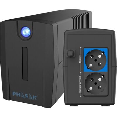 Phasak PH 7210 USV - 1060 VA, Schwarz - USV Phasak PH 7210 USV - 1060 VA, Schwarz - USV