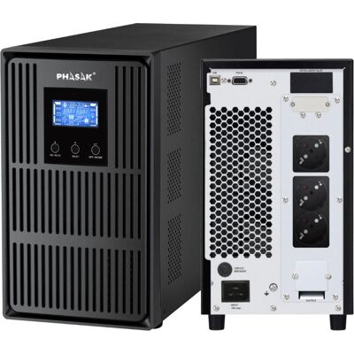 Phasak PH 8030 Gruppo di continuità - 3kVA, 2700W, 3 Prese Phasak PH 8030 Gruppo di continuità - 3kVA, 2700W, 3 Prese