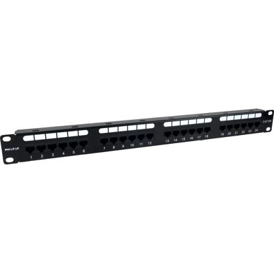 Painel de Patch Phasak PU 2424 24-portas Categoria 6 - 1U Preto Painel de Patch Phasak PU 2424 24-portas Categoria 6 - 1U Preto