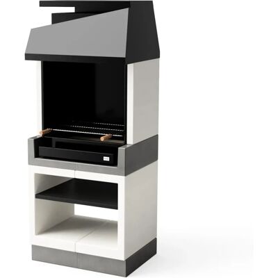 Tuozi - Parrilla de obra para leña y carbón - Modelo Kitaway Otte - 84x63x206cm Tuozi - Parrilla de obra para leña y carbón - Modelo Kitaway Otte - 84x63x206cm