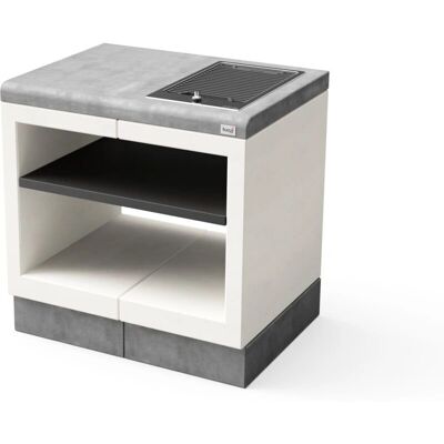 Módulo de Cocina TUOZI - Placa eléctrica, Gris - 84x63x85cm - Uso en exteriores Módulo de Cocina TUOZI - Placa eléctrica, Gris - 84x63x85cm - Uso en exteriores