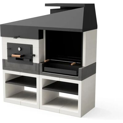 Maestro Ferretero Tuozi - Cocina de Exterior - 168x63x192cm - Parrilla y Horno Maestro Ferretero Tuozi - Cocina de Exterior - 168x63x192cm - Parrilla y Horno