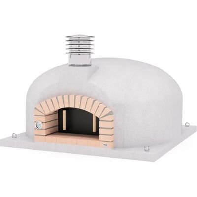 Maestro Ferretero Olympus Mons - Blanco - Horno de leña exterior de obra Maestro Ferretero Olympus Mons - Blanco - Horno de leña exterior de obra
