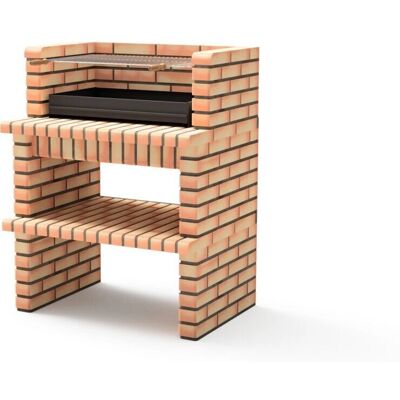 Movelar - Barbacoa de Cemento y Ladrillo Luxor Short - Parrilla Exterior para Carbón o Leña Movelar - Barbacoa de Cemento y Ladrillo Luxor Short - Parrilla Exterior para Carbón o Leña