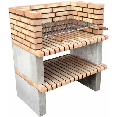 Barbacoa de ladrillo naranja Movelar - Grao 85 para 13 personas Barbacoa de ladrillo naranja Movelar - Grao 85 para 13 personas