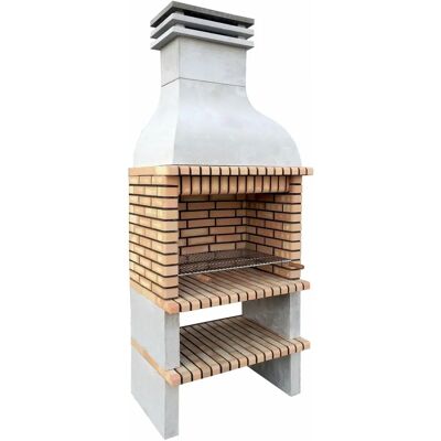 MOVELAR - Barbacoa de Obra Prefabricada para Leña y Carbón Modelo Paellero Saler - Uso en Exteriores MOVELAR - Barbacoa de Obra Prefabricada para Leña y Carbón Modelo Paellero Saler - Uso en Exteriores