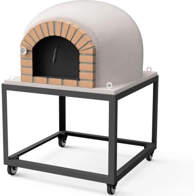Movelar - Horno de Leña Exterior Stromboli - Blanco - 100x100x157 cm Movelar - Horno de Leña Exterior Stromboli - Blanco - 100x100x157 cm