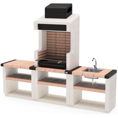 Cocina Exterior Tuozi Durango Plus - Parrilla, Fregadero, Brasero Cocina Exterior Tuozi Durango Plus - Parrilla, Fregadero, Brasero