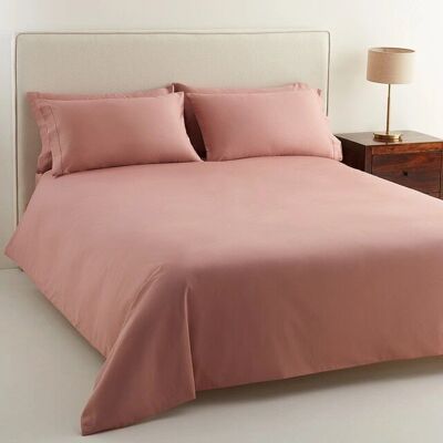 Funda nórdica de satén de algodón rosa de El Corte Inglés - Cama 90 cm Funda nórdica de satén de algodón rosa de El Corte Inglés - Cama 90 cm