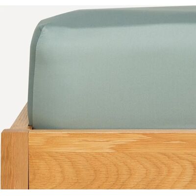 Sábana ajustable de satén El Corte Inglés - Cama 180 cm - Verde Sábana ajustable de satén El Corte Inglés - Cama 180 cm - Verde