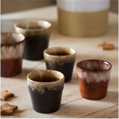 Costa Nova Poterie Brun - Handgjord stengods - Kaffekopp Costa Nova Poterie Brun - Handgjord stengods - Kaffekopp