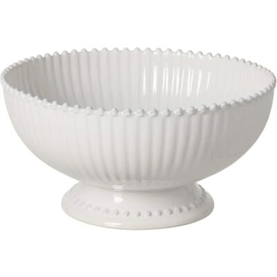 Costa Nova Cuenco de centro de mesa perla en blanco - 32cm - Cuenco para servir Costa Nova Cuenco de centro de mesa perla en blanco - 32cm - Cuenco para servir