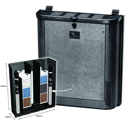 Système de Filtration Aquarium BioBox 3 - 9W, Noir - Publicité Système de Filtration Aquarium BioBox 3 - 9W, Noir - Publicité
