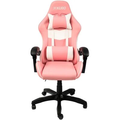 Cadeira Gaming Kubo - Ergonômica, Rosa, Ajustável, Giro 360° Cadeira Gaming Kubo - Ergonômica, Rosa, Ajustável, Giro 360°