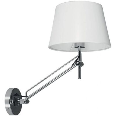 FERRIMEX - Caprice 1Xe27 - Blanco/Cromo - Interior - Lámpara de pared FERRIMEX - Caprice 1Xe27 - Blanco/Cromo - Interior - Lámpara de pared