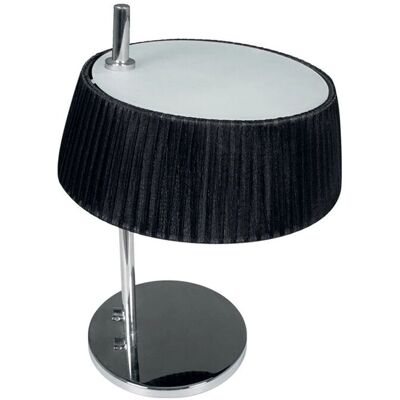 Lámpara de Mesa Astrid FERRIMEX - Negro/Cromado - 35cm Lámpara de Mesa Astrid FERRIMEX - Negro/Cromado - 35cm