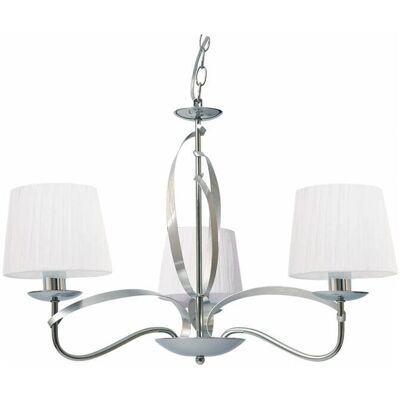 Fabrilamp Detroit Deckenlampe - Verstellbare Höhe, 3 E14 Fassungen, Silber Metall Fabrilamp Detroit Deckenlampe - Verstellbare Höhe, 3 E14 Fassungen, Silber Metall