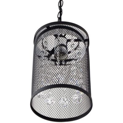 Lampada a sospensione Fabrilamp Davy - E27, Metallo, Cristallo, 18cm Lampada a sospensione Fabrilamp Davy - E27, Metallo, Cristallo, 18cm