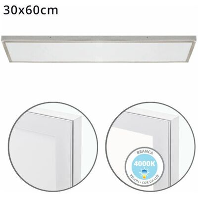 FERRIMEX - Panel de superficie Voltaire 30x60 36W LED 2880Lm 4000K - Luz LED FERRIMEX - Panel de superficie Voltaire 30x60 36W LED 2880Lm 4000K - Luz LED