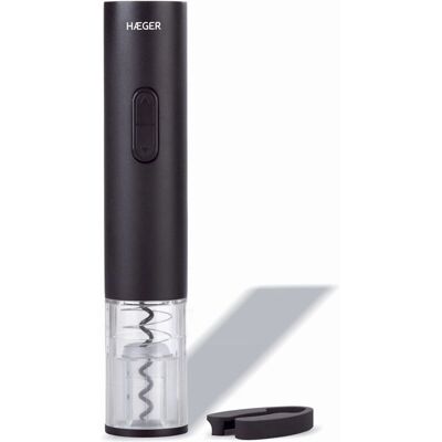 Ouvre-bouteille électrique Haeger WO-0BB.001A - Ouvre-bouteilles, Noir, Acier inoxydable - Publicité Ouvre-bouteille électrique Haeger WO-0BB.001A - Ouvre-bouteilles, Noir, Acier inoxydable - Publicité