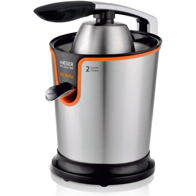 Haeger CJ-160.005A - Negro, Naranja, Acero inoxidable - Exprimidor centrífugo Haeger CJ-160.005A - Negro, Naranja, Acero inoxidable - Exprimidor centrífugo