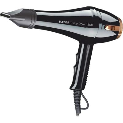 Asciugacapelli Haeger Turbo 1800W Nero - Asciugacapelli Asciugacapelli Haeger Turbo 1800W Nero - Asciugacapelli