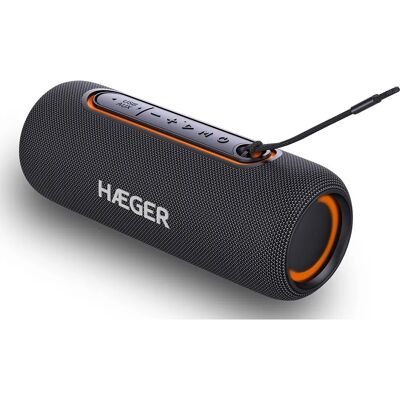 Haeger SP-10W.003A Alto-falante estéreo portátil - Preto Haeger SP-10W.003A Alto-falante estéreo portátil - Preto
