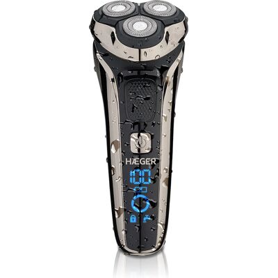 Haeger G-Man Ultra Rotação Barbeador - à Prova d'Água, 90 Min Bateria Haeger G-Man Ultra Rotação Barbeador - à Prova d'Água, 90 Min Bateria