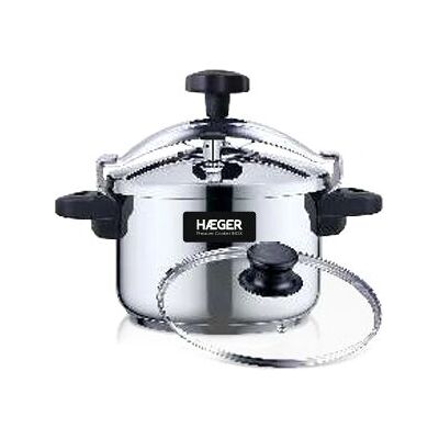 Haeger PC-4SS.018A panela de pressão inox 4L - Panela de pressão Haeger PC-4SS.018A panela de pressão inox 4L - Panela de pressão
