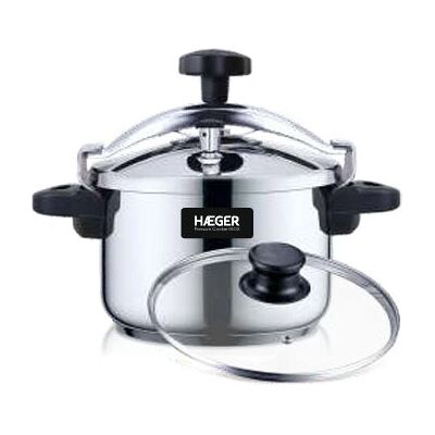 Haeger PC-8SS.020A Aço inoxidável 8L panela de pressão Haeger PC-8SS.020A Aço inoxidável 8L panela de pressão