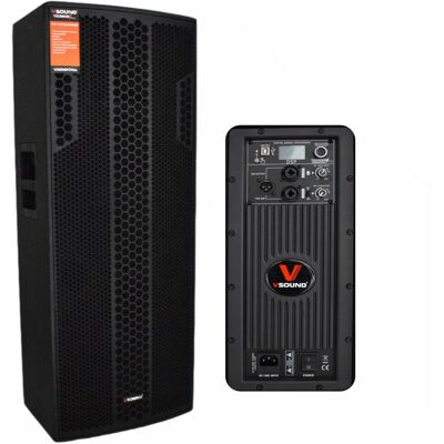 Altavoz portátil VSOUND 2x15" DSP/USB/Bluetooth 1600W Altavoz portátil VSOUND 2x15" DSP/USB/Bluetooth 1600W