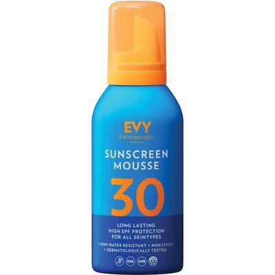 Evy Solskydds Mousse SPF 30 - Sårbar & Långvarig Evy Solskydds Mousse SPF 30 - Sårbar & Långvarig