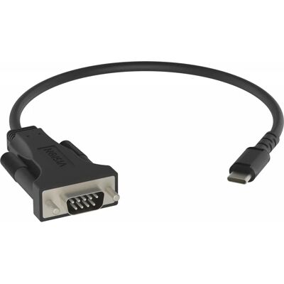 Vision USB-C RS-232 Seriell Adapter - Schwarz Vision USB-C RS-232 Seriell Adapter - Schwarz