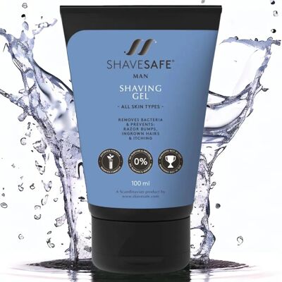 Shavesafe Mann Shaving Gel - Nøyaktig & Mild Shavesafe Mann Shaving Gel - Nøyaktig & Mild