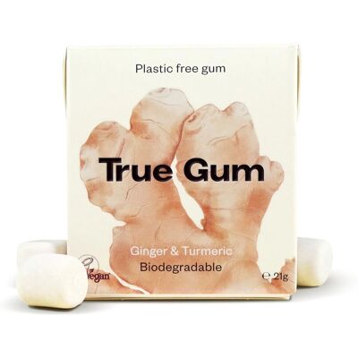 True Gum Ingefær og Gurkemeie Tyggis True Gum Ingefær og Gurkemeie Tyggis