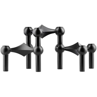 STOFF Nagel schwarzes Zink-Kerzenständer-Set - UNI - Kerzenständer STOFF Nagel schwarzes Zink-Kerzenständer-Set - UNI - Kerzenständer